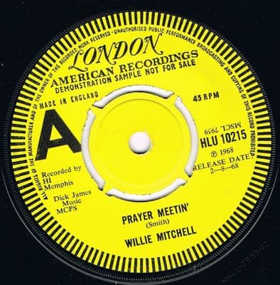 WILLIE MITCHELL PRAYER MEETIN' LONDON NEAR MINT