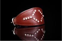 Diamante Leather Whippet & Greyhound collars
