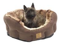 Faux Fur Artic Fox Snuggle Bed