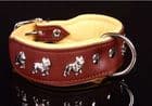 French Bulldog SUPER Leather Collar