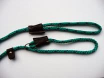 Rope Slip Lead 8mm with Leather Fittings