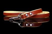 Two-Tone Leather Dog Lead