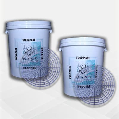 Wash/Rinse Bucket & Grit Barrier Combo