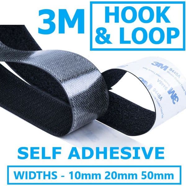 3M Hook & Loop Stick On Self Adhesive Tape