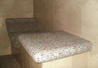 Heated Tiled Loungers - Incorporated to suit the surrounding area