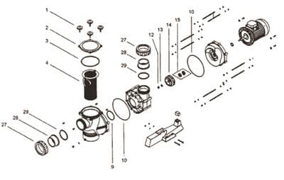 Hurricane Pump - Impeller Fixing Nut (M14 DIN 985)