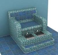 Tiled Footspa - Differing Styles, Shapes & Colours