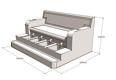 Tiled Footspa - Plans & Models