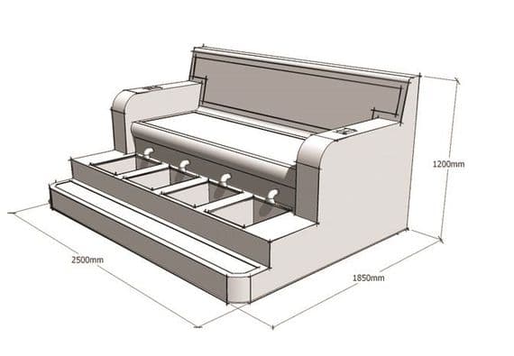 Tiled Footspa - Plans & Models