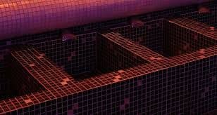 Tiled Footspas - Showing the Foot Basins