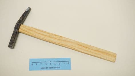 10mm nazeing hoard jewellery hammer with wooden handle roman anglo saxon viking medieval period