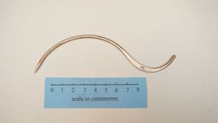 150mm long bronze dress pin from the Czech Republic 6th-10thC