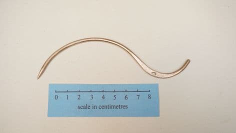 150mm long bronze dress pin from the Czech Republic 6th-10thC