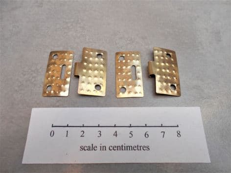 2 pairs of anglo saxon brass wrist clasps lakenheath suffolk find last set