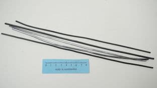 2.5mm square section steel rod cold drawn or annealed set of 5 x 11"