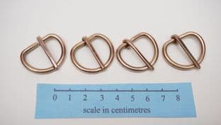 20mm bronze D belt buckles set of 4