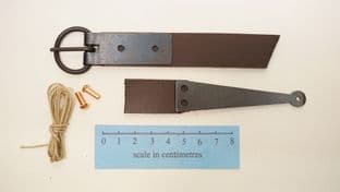 20mm wide Anglo-Saxon  steel belt buckle  Sewerby grave 55