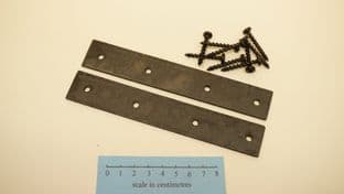 25mm wide steel repair strap repair or reenforcing connectors 6" set of 2 with pan head 30mm screws