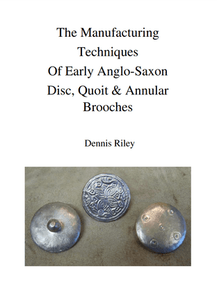 28 page A5 book anglo saxon sheet metal brooch manufacturing designs