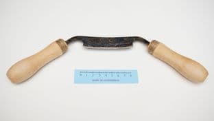 3" 75mm drawknife draw shave anglo saxon viking medieval & roman with flax ferrules