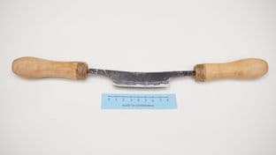 3" straight drawknife  or draw shave with beech wood handles