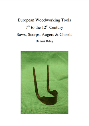 36 page A5 book european wood working tools 7th-12thC finds design function