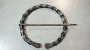 4" 100mm Outlander steel penannular brooch fowler type H