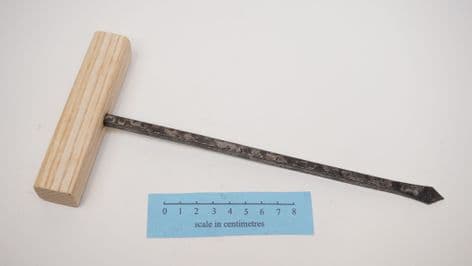 Anglo-Saxon 10mm spoon auger from West Fen road Ely