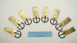 anglo saxon 20mm brass buckle and steel D ring choice of designs marzinzik type II.19b