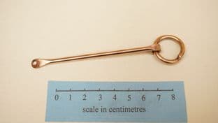 Anglo-Saxon Beckford A 5-6th century toilet set in bronze spoon on a ring