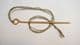 Anglo-Saxon Bronze cloak pin Blacknall Field Grave 93 with green linen string