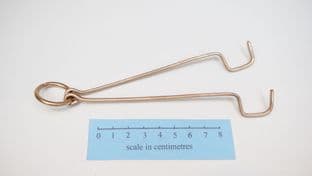 anglo saxon bronze latch lifters on a bronze ring