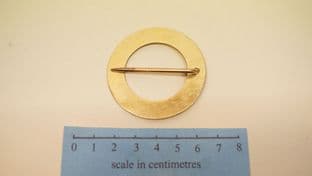 Anglo-saxon  copper alloy annular brooch from Fonaby lincolnshire