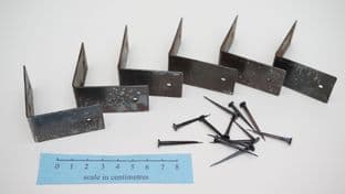 Anglo-Saxon Finglesham box corner brackets 20mm wide in various sizes and quantities