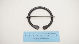 anglo saxon forged steel penannular brooch fowler H 50mm diameter