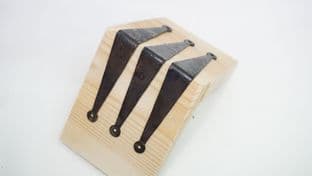 Anglo-Saxon Kingston Down box corner bracket 80mm with nails and quantity option