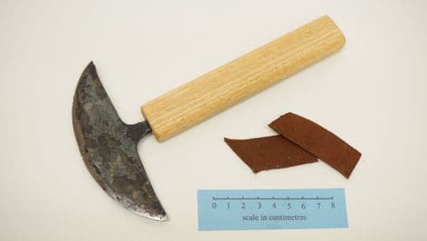 anglo saxon leather workers lunette Flixborough Lincolnshire