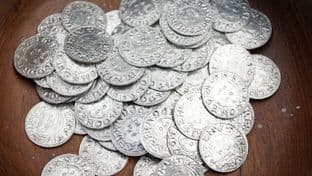 anglo saxon pewter coins of canute set of 5 living history reenactment use