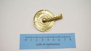 Anglo-Saxon spinning brass amulet necklace pendant