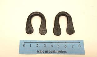 Anglo-Saxon steel Coppergate bucket loops set of 2