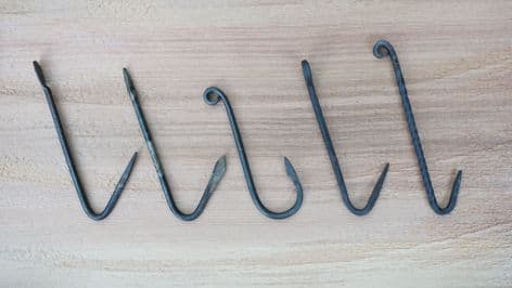 anglo saxon viking and germanic fish hooks choice of 5