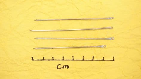 anglo saxon viking roman medieval 1.2mm diameter hand made steel needles choice of quantity