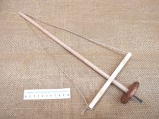 anglo saxon viking roman medieval pump drill ring and dot tip 5mm & copper whorl