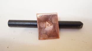 anglo saxon viking roman triangle and dot  metalworking punch