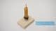 Anglo-Scandinavian coppergate candle holder candle and base