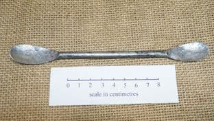Anglo-Scandinavian coppergate double ended forged steel spoon