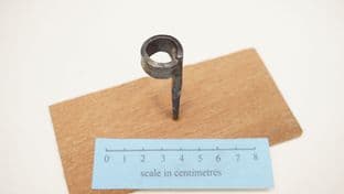 Anglo-Scandinavian coppergate  forged steel candle holder