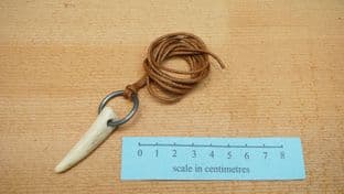 antler tine necklace Viking to Anglo-Saxon
