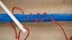 beech and pine wood braiding loom with tensioning bar and wooden needle to make 1m lengths