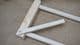 beech and pine wood braiding loom with tensioning bar and wooden needle to make 1m lengths